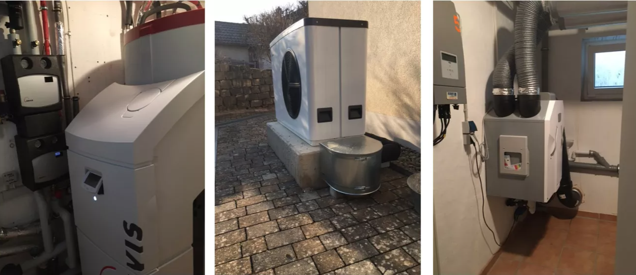 Solvis LEA Luftwasserwärmepumpe 11 KW mit Solaranlage und kontrollierter Wohnraumlüftung