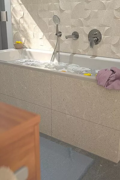 Badezimmer mit hoher Funktionalität