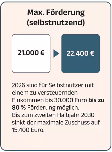 Max. Förderung selbstnutzend