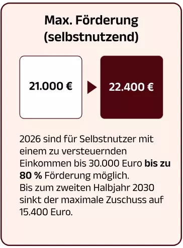Max. Förderung selbstnutzend