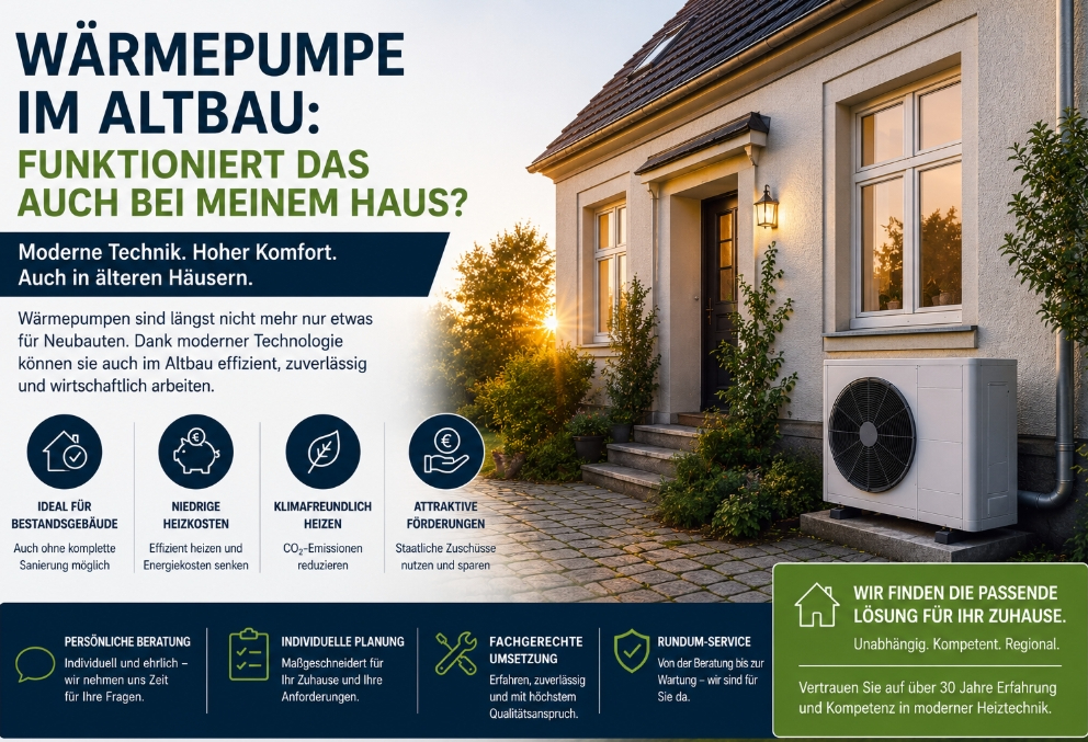 Wärmepumpe im Altbau
